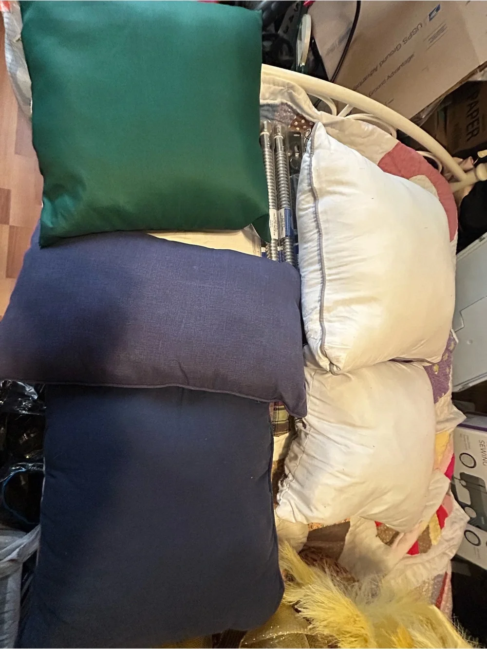 9, Navy Solid Decorative Throw Pillow - Unbranded